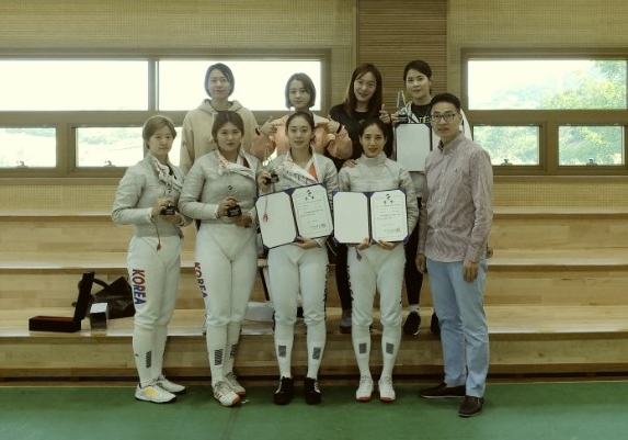 안산시청 펜싱부, 사브르 단체 전국최강