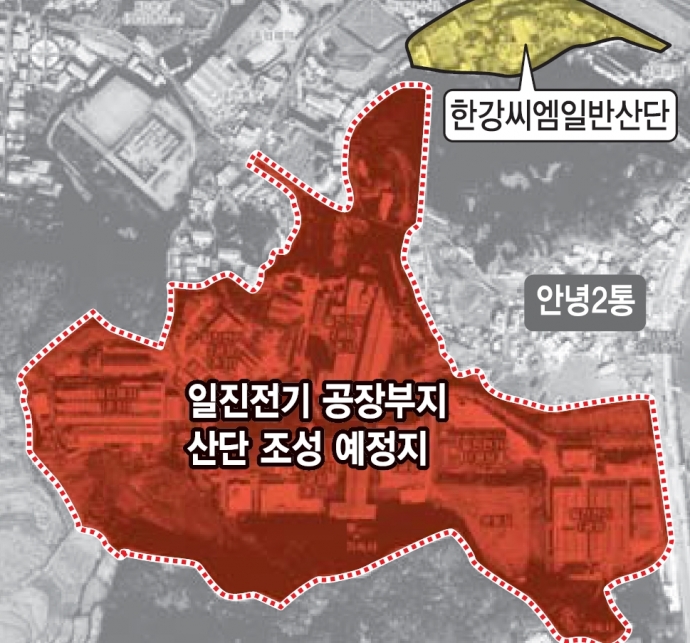 공장에 둘러싸여 살라니 화성 안녕2통 주민들, 산업단지 조성 반발