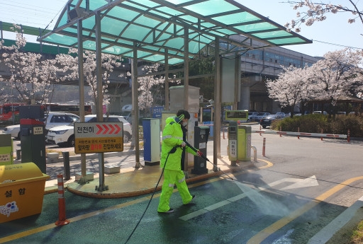 [e의정부소식] 철저한 위생관리... 의정부시, 공영주차장 방역