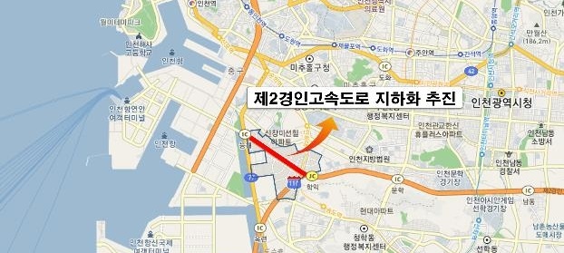 인천시, 제2경인고속도로 능해IC∼학익JC 구간 지하화 추진