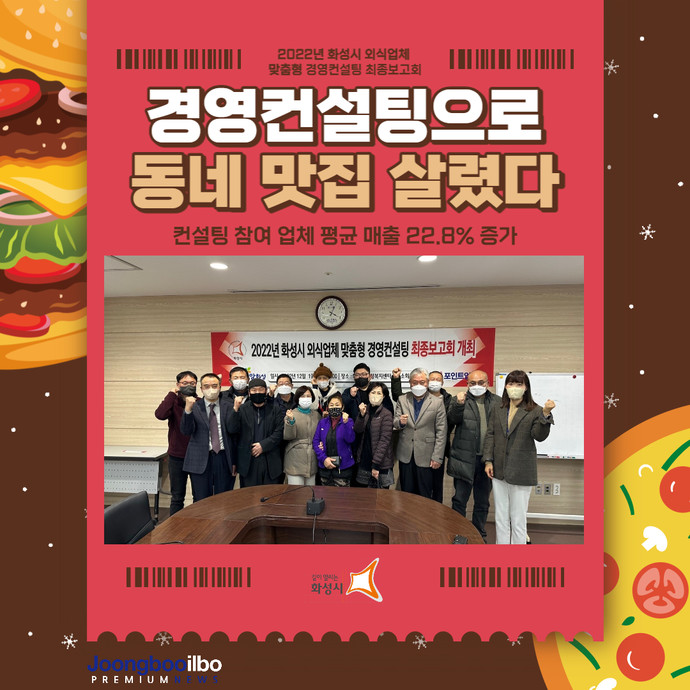 화성시, 경영 컨설팅으로 동네 맛집 살렸다…평균 매출 22.8% 상승