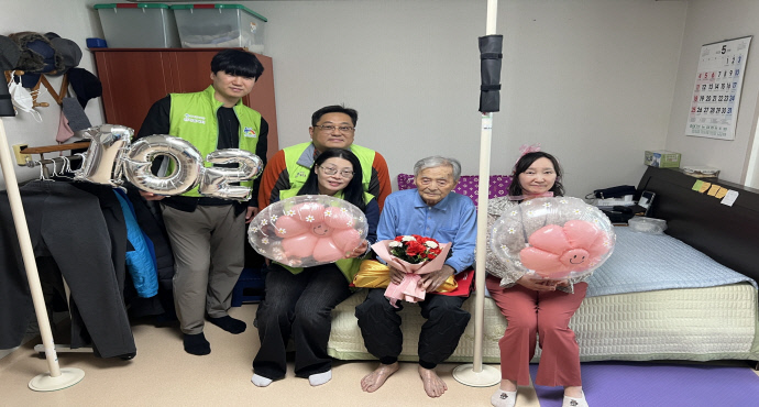 화성태안12단지, 102세 어르신 장수 축하 행사 진행