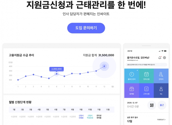 디타임 인싸이트, 연내 고용지원금 자동신청서 종합 인사관리로 진화