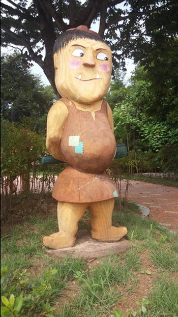 도깨비 동화마을 조성하고 있는 증평군 도안면 은행정마을