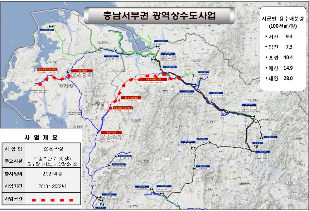 서부권 갈증 해소 물길 마침내 뚫린다
