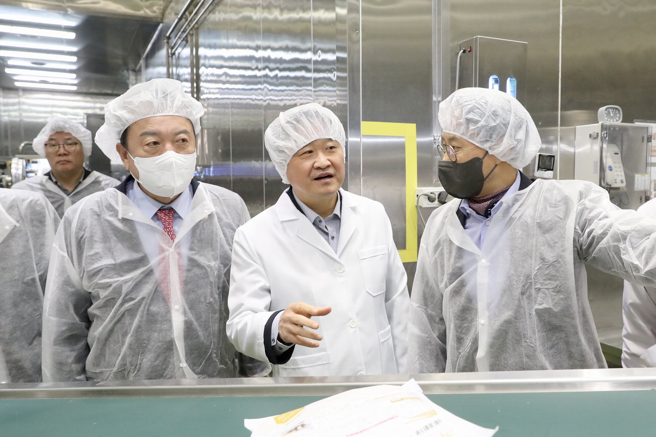 김학도 중진공 이사장, 제천 풀잎라인 방문