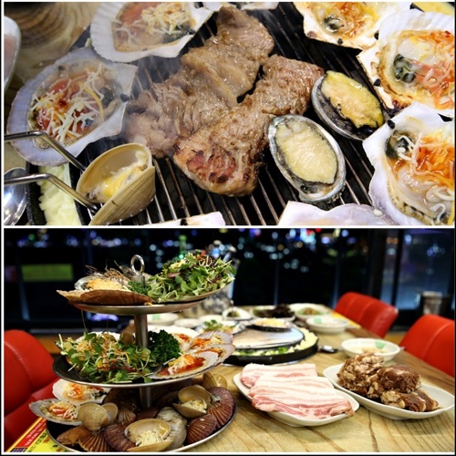 광안리맛집 풍성숯불돼지갈비 숯불갈비와 조개구이 콜라보