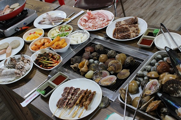 조개구이와 육해공을 무한리필로 즐기는 보령 맛집 대천가자조개구이