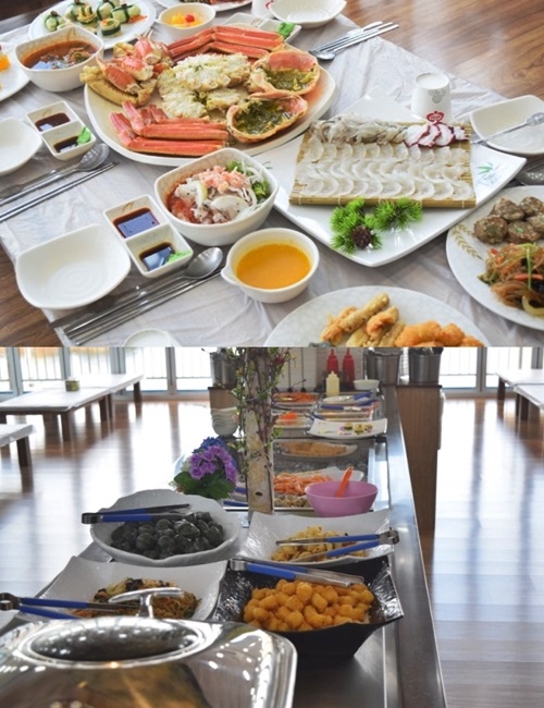 품질좋은대게찜과뷔페식스끼다시, 속초맛집‘대포대게회직판장’