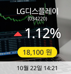 [LG디스플레이주가]  18,100원