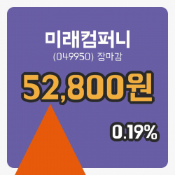 마감증시보고미래컴퍼니 10일 52,800원 장종료...