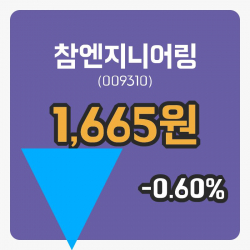 [참엔지니어링주가] 10시 10분 현재 1,665원