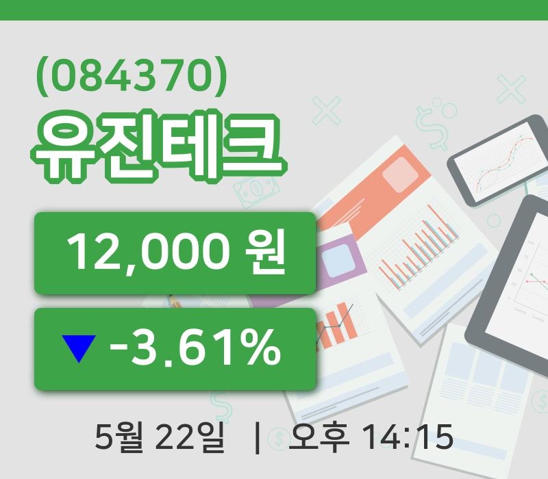 [유진테크주가] 22일 14시 15분 현재 12,000원