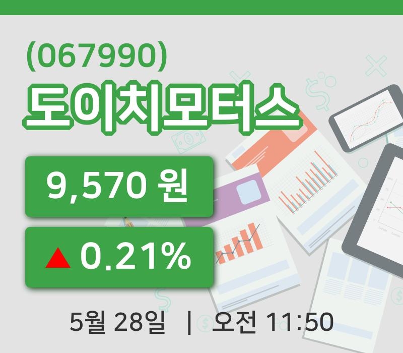 [도이치모터스주가] 11시 50분 현재 9,570원