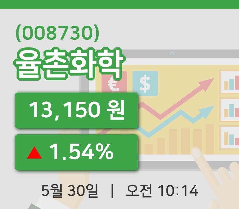 [율촌화학주가] 30일 이시각 현재  13,150원