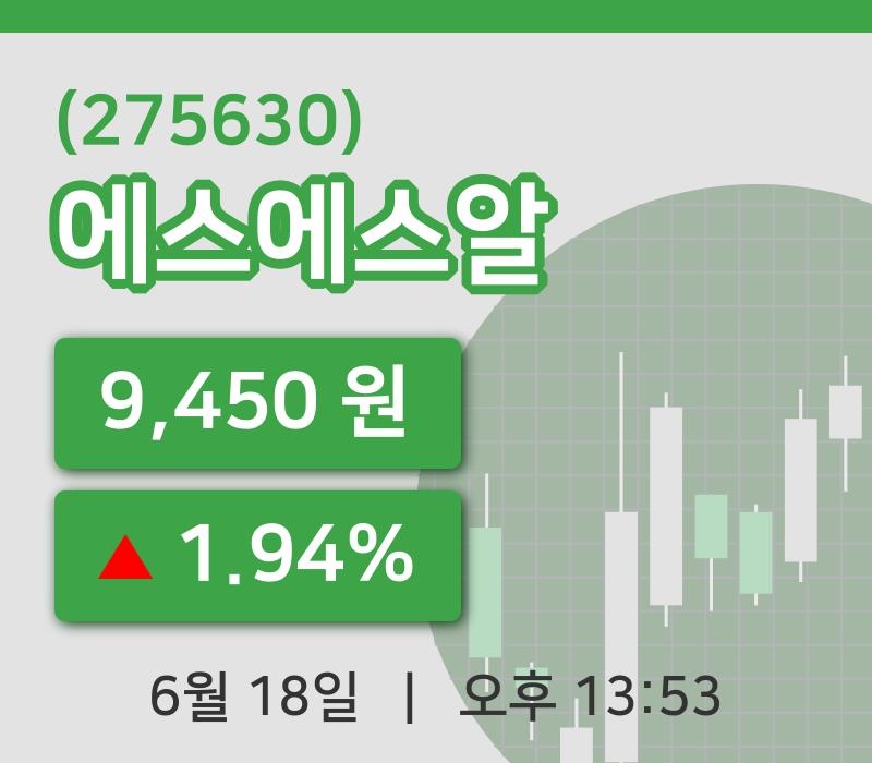 [에스에스알주가] 18일 이시각 현재  9,450원