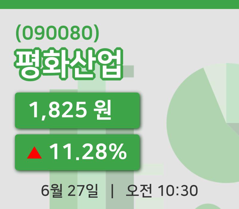 [평화산업주가] 27일 이시각 현재  1,825원
