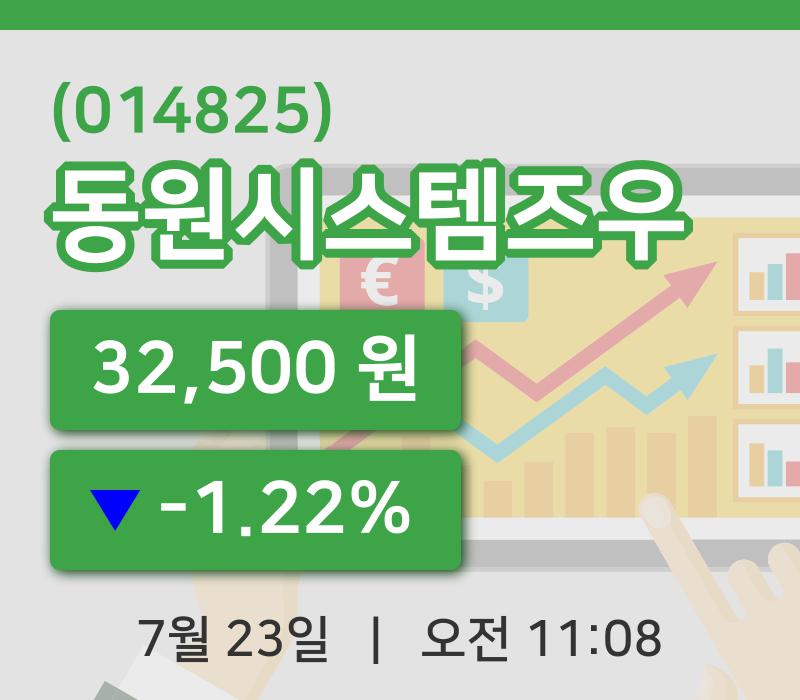[동원시스템즈우주가] 23일 11시 08분 현재 32,500원