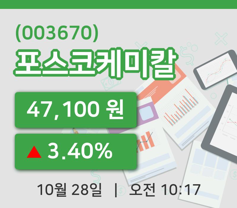 [포스코케미칼주가] 10시 17분 현재 47,100원