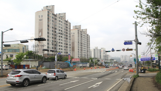 서해로(국도32호선)-계성4길 교차로 사라진다