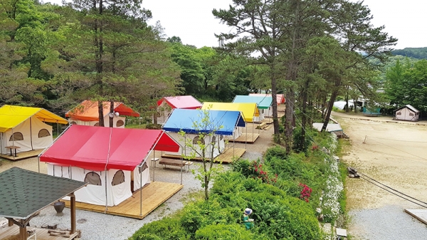 목적있는 글램핑, 힐링을 배가 시키다