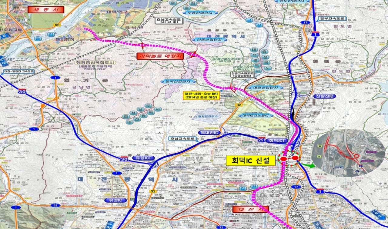 경부고속道 회덕IC연결로, 2023년 완공