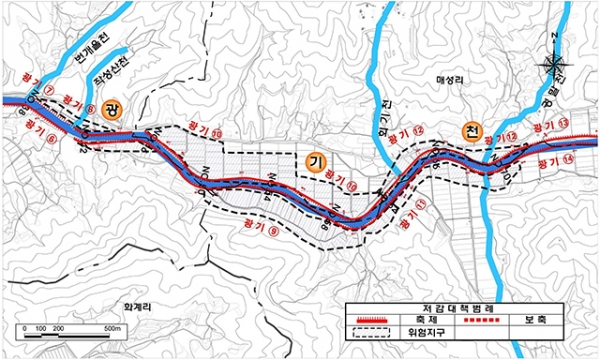 천안 광기·일봉·중앙지구, 재해위험지역 정비사업 선정
