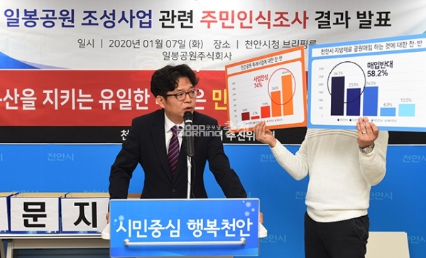 천안 일봉산 개발…설문조사 결과 주민 74% 찬성?