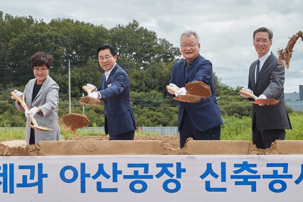 대표 제과기업 ㈜크라운제과, 아산 신공장 기공