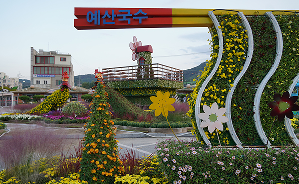 국화·국수·국밥의 컬래버…미리 가본 예산장터 삼국축제