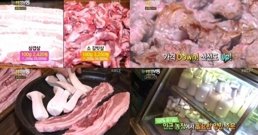 생생정보통 소갈빗살·돼지고기는 1+1, 오리고기는 100g에 2600원…대박