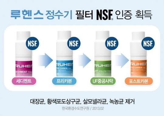 원봉 미국서 정수기 필터 안전성 인정…4단계 프리미엄 필터로 완성 깨끗한 물