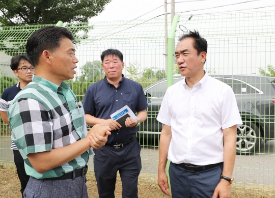 정 장선 평택시장, 휴일 급수시설 현장점검