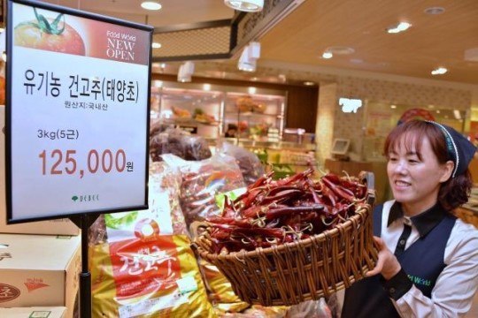 대백, 영양 유기농 건고추 선보여
