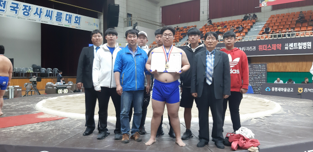 제20회 증평인삼배 전국장사씨름대회 의성중학교 신건 중등부 장사급 우승