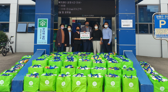경산시 압량읍 은혜로교회, 소외계층 생필품 기탁