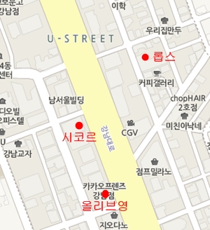 뷰티업계, 강남서 삼각구도 눈길