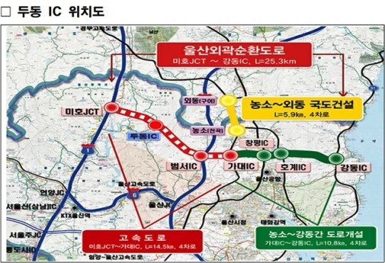 서범수 의원 울산외곽순환고속도로 두동IC 설치해야