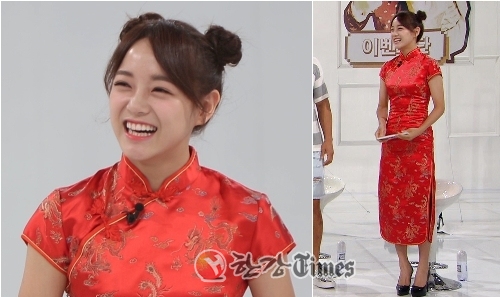 김세정, 붉은 치파오에 양갈래 올림머리까지 깜찍 춘리 완벽 변신