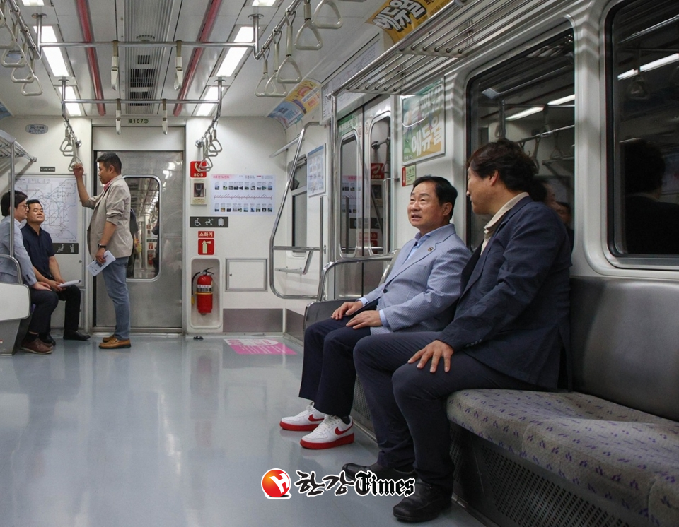 주광덕 남양주시장 마석~상봉 셔틀열차 5월 1일 정상 개통