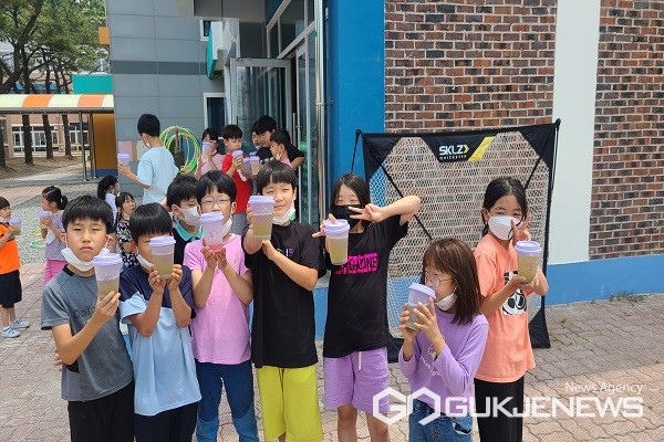 진천 학성초등학교, 지구는 우리가 지킨다 캠페인 실시