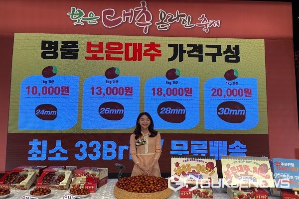 보은군, 2022 보은대추 온라인축제 10월 14일~23일 열려