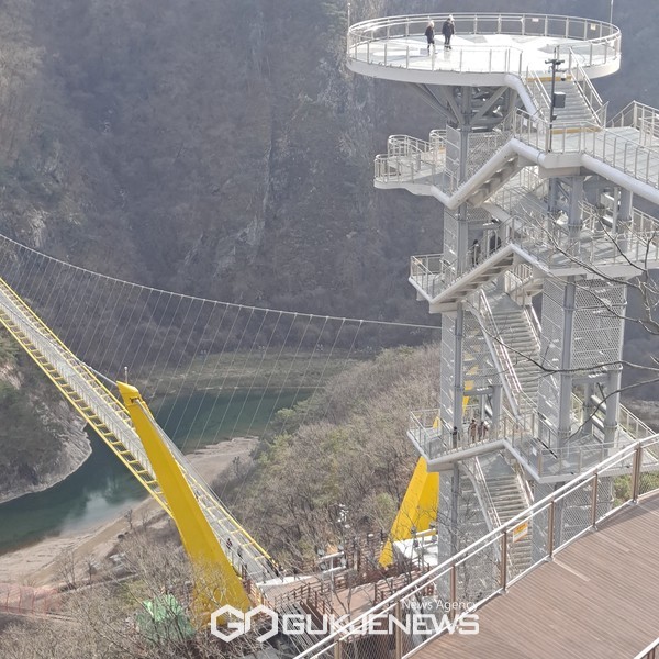 [포토] 소금산 출렁다리, 울렁다리