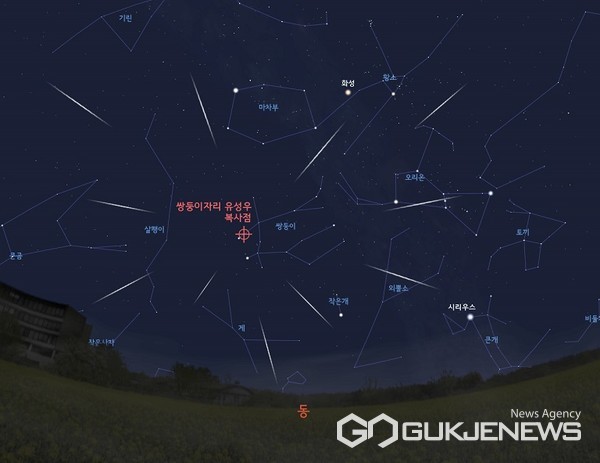 충주고구려천문과학관, 쌍둥이자리 유성우 심야관측회 개최