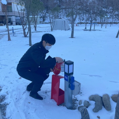 정선소방서, 2022년 겨울철 야영장(캠핑장) 화재안전대책 실시