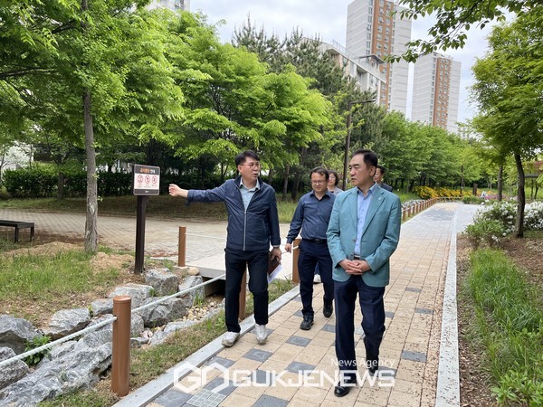 평택시, 스마트 그린도시 조성사업 준공 현장확인 나서