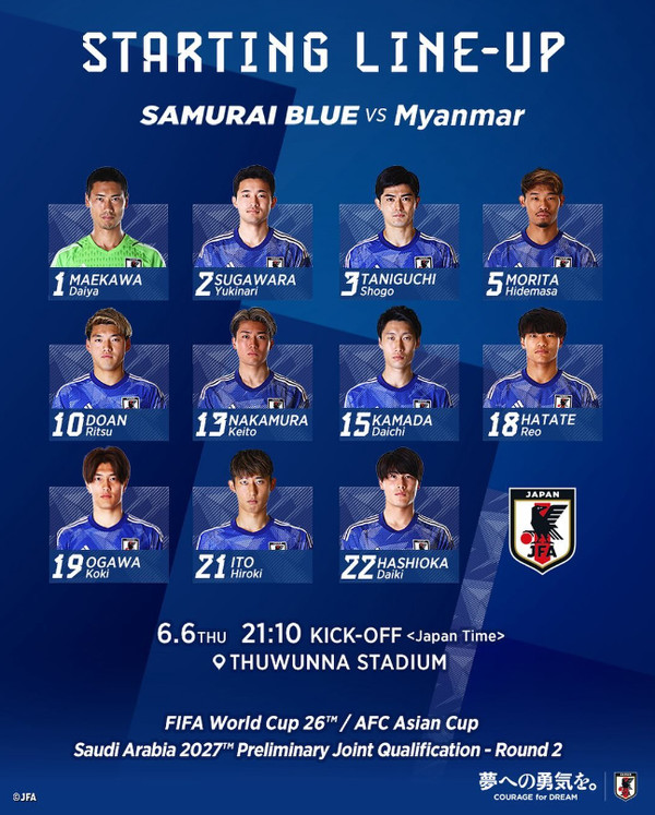 [축구 국가대표 일정] '일본vs미얀마' '한국vs싱가포르' 선발라인업·중계시간