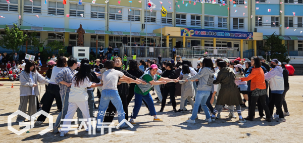 제주남초등학교, 힘찬 함성과 기운 원도심에  곳곳에