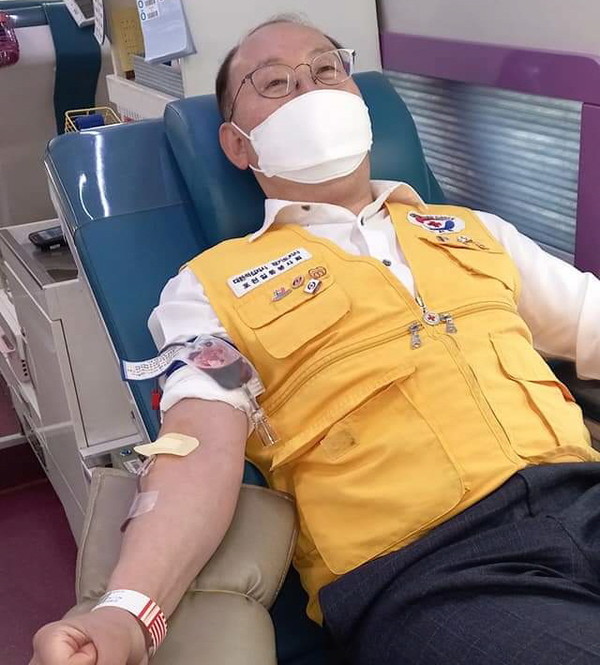 손세화 포천시의회 의장, 일동면 사랑의 헌혈운동 동참