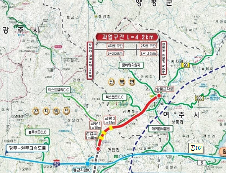 여주시, 2022년도 정부예산 확정에 따른 국도·국지도 건설사업 순황